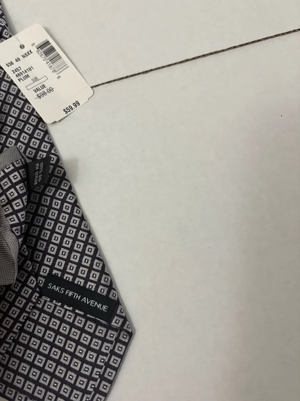 Saks Fifth Avenue sleek gray